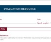 Toastmasters Evaluation Form