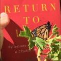 Return to Love book by Marianne Williamson and monarch butterfly - encourages you to read this book